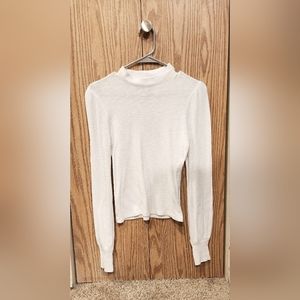 White Mockneck Sweater